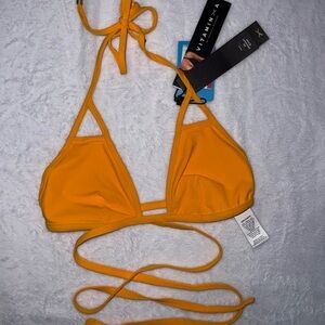 Vitamin A Mustard Bikini Top